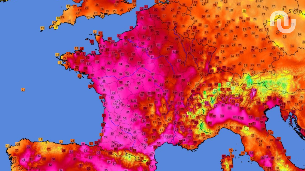 Météo en France le 28 mai 2026. // Source : Capture d'écran Infoclimat Météo en France le 28 mai 2026. // Source : Capture d'écran Infoclimat