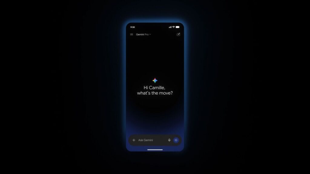 Google Gemini change complètement de design // Source : Google Google Gemini change complètement de design // Source : Google