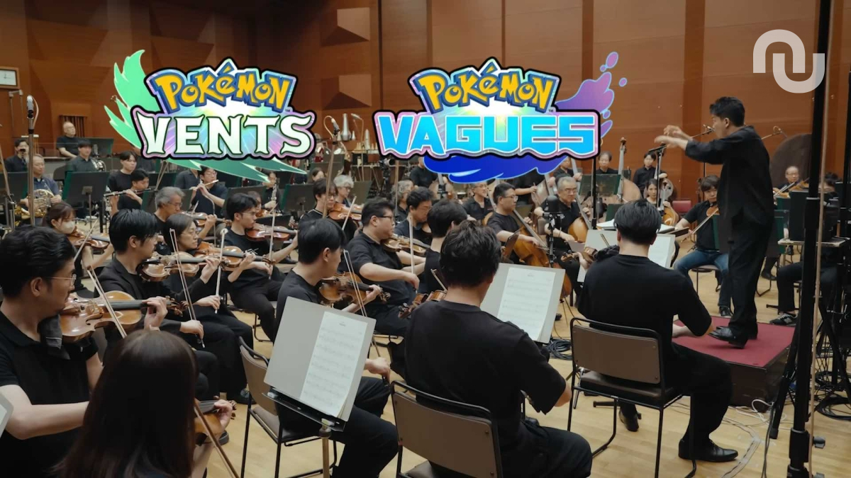 L'orchestre de Pokémon Vents et Vagues. // Source : The Pokémon Company L'orchestre de Pokémon Vents et Vagues. // Source : The Pokémon Company