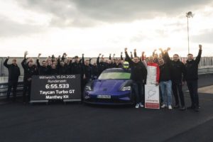 La Porsche Taycan Turbo GT avec le kit Manthey Racing. // Source : Porsche
