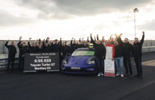 La Porsche Taycan Turbo GT avec le kit Manthey Racing. // Source : Porsche