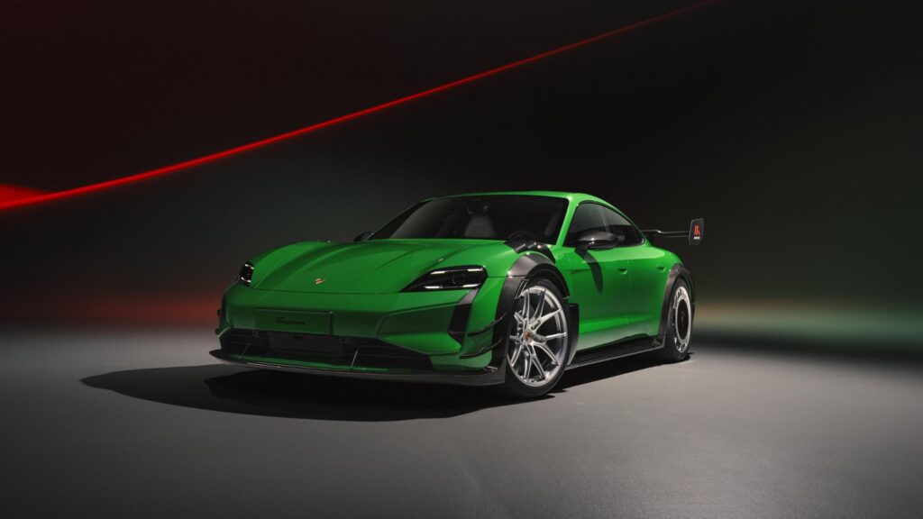 La Porsche Taycan Turbo GT avec le kit Manthey Racing. // Source : Porsche