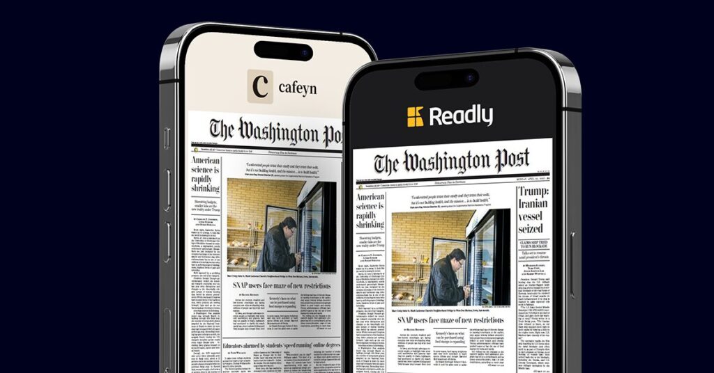 Le Washington Post dans Cafeyn et Readly.