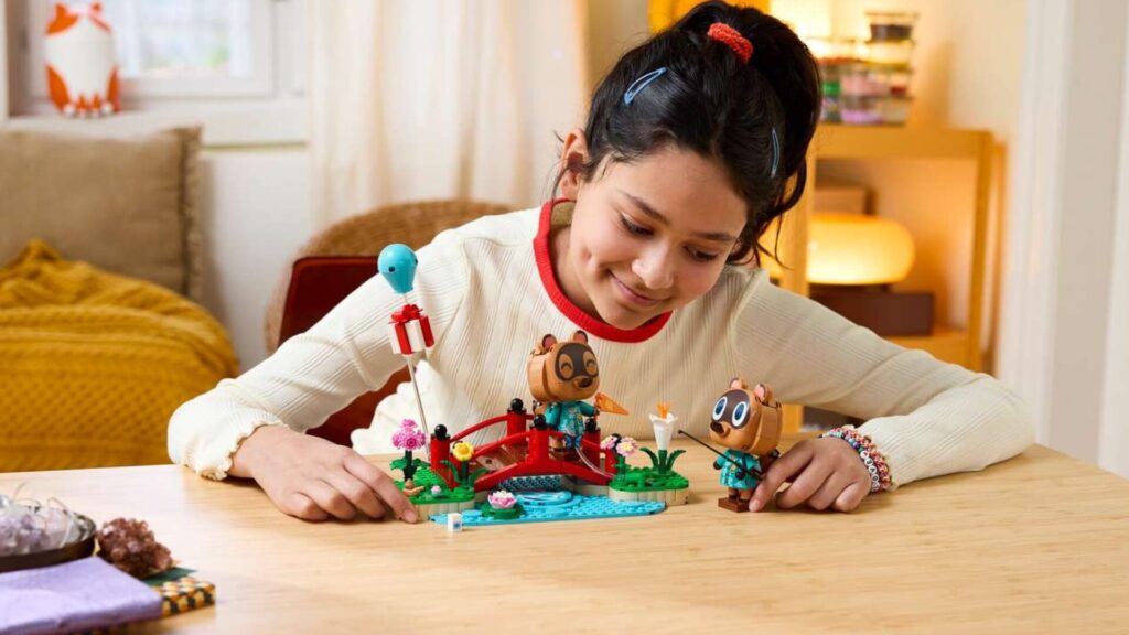 Lego Animal Crossing Promenade avec Méli et Mélo // Source : Lego