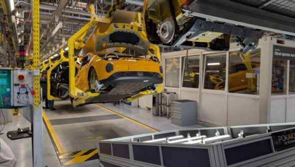Usine de production des Renault Twingo Novo mesto // Source : Raphaelle Baut pour Numerama