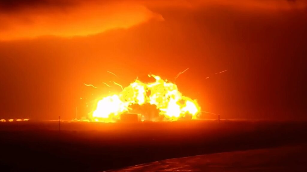 Explosion de la fusée New Glenn