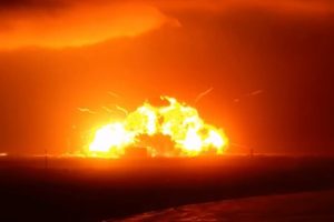 Explosion de la fusée New Glenn. Source : Nasa Space Flight