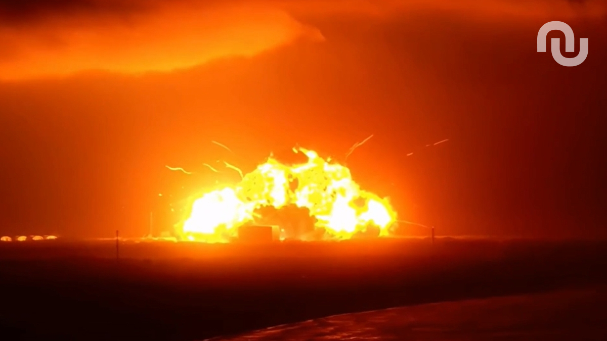 Explosion de la fusée New Glenn. Source : Nasa Space Flight Explosion de la fusée New Glenn. Source : Nasa Space Flight