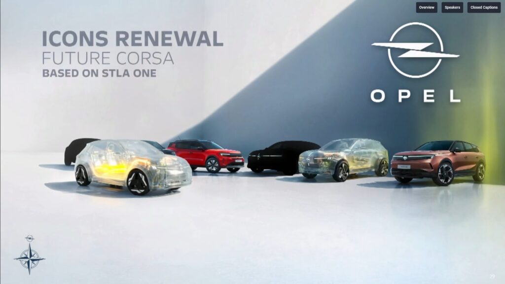Gamme Opel pour 2030 // Source : Capture live Stellantis 