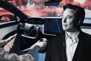 Des anciens salariés de Tesla fustige le FSD. // Source : Montage de Robin San Vicente pour Numerama