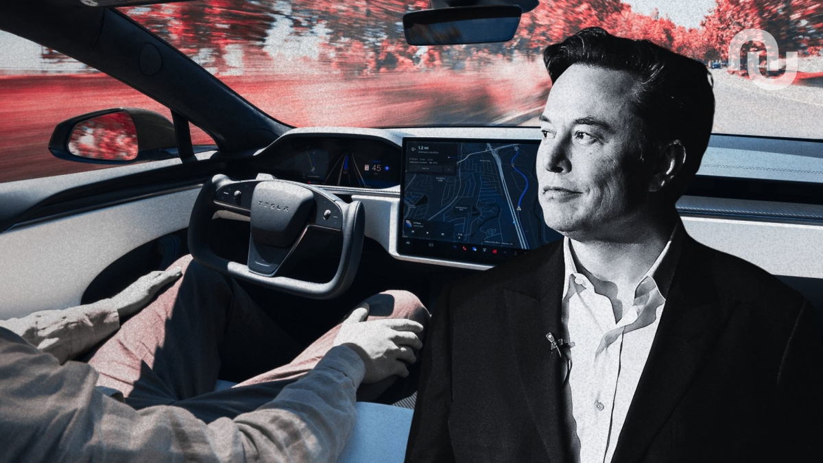 Des anciens salariés de Tesla fustige le FSD. // Source : Montage de Robin San Vicente pour Numerama Des anciens salariés de Tesla fustige le FSD. // Source : Montage de Robin San Vicente pour Numerama