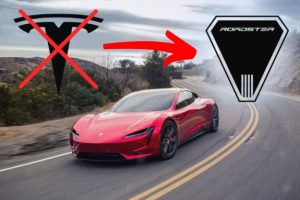 Le Tesla Roadster pourrait avoir un logo spécial. // Source : Tesla/Numerama