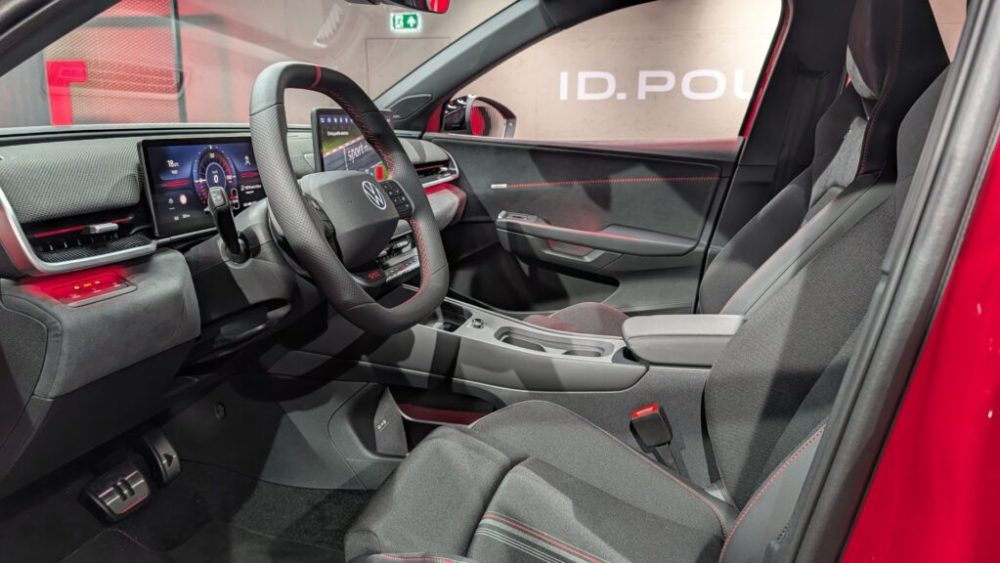 Intérieur de la Volkswagen ID. Polo GTI // Source : Raphaelle Baut pour Numerama