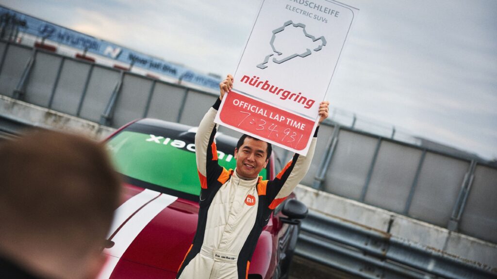 Xiaomi a battu le record pour un SUV sur le Nürburgring avec son YU7 GT. // Source : Xiaomi Xiaomi a battu le record pour un SUV sur le Nürburgring avec son YU7 GT. // Source : Xiaomi