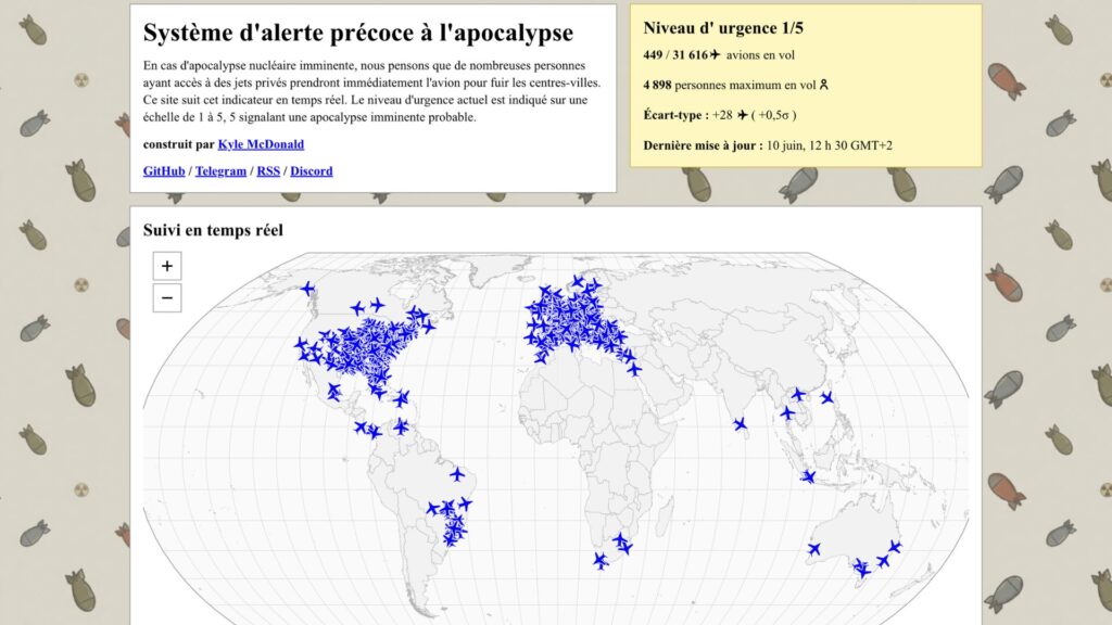 Apocalypse Early Warning System // Source : Capture d'écran Numerama Apocalypse Early Warning System // Source : Capture d'écran Numerama