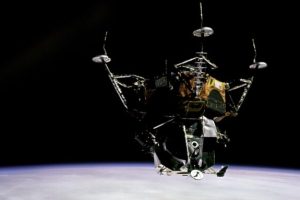 Le module lunaire utilisé pour Apollo 9. // Source : Nasa/WikArchives Le module lunaire utilisé pour Apollo 9. // Source : Nasa/WikArchives