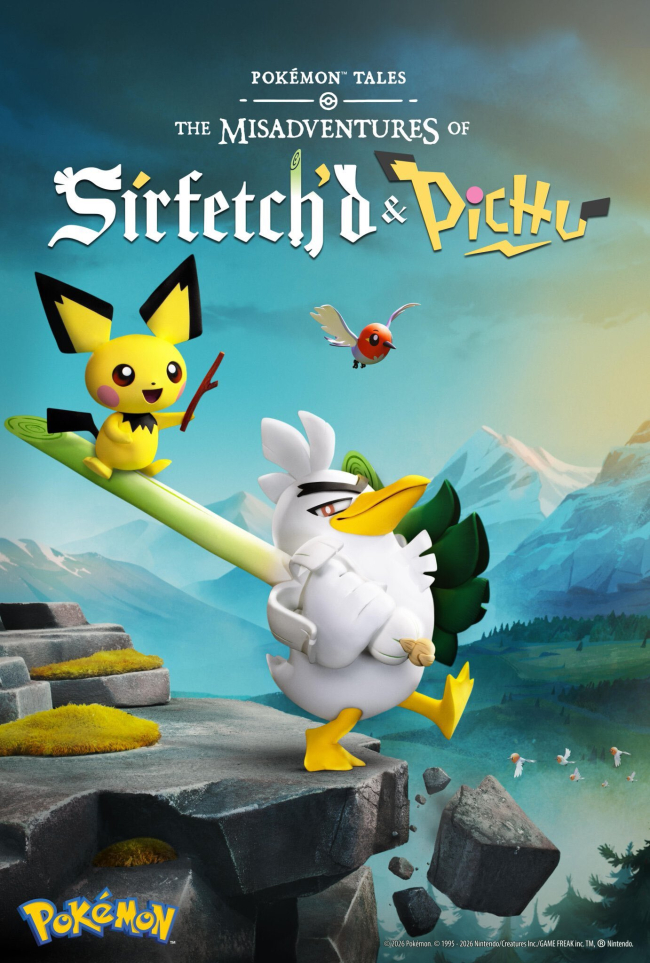 Pokémon Tales: The Misadventures of Sirfetch’d & Pichu // Source : Pokemon Company Pokémon Tales: The Misadventures of Sirfetch’d & Pichu // Source : Pokemon Company