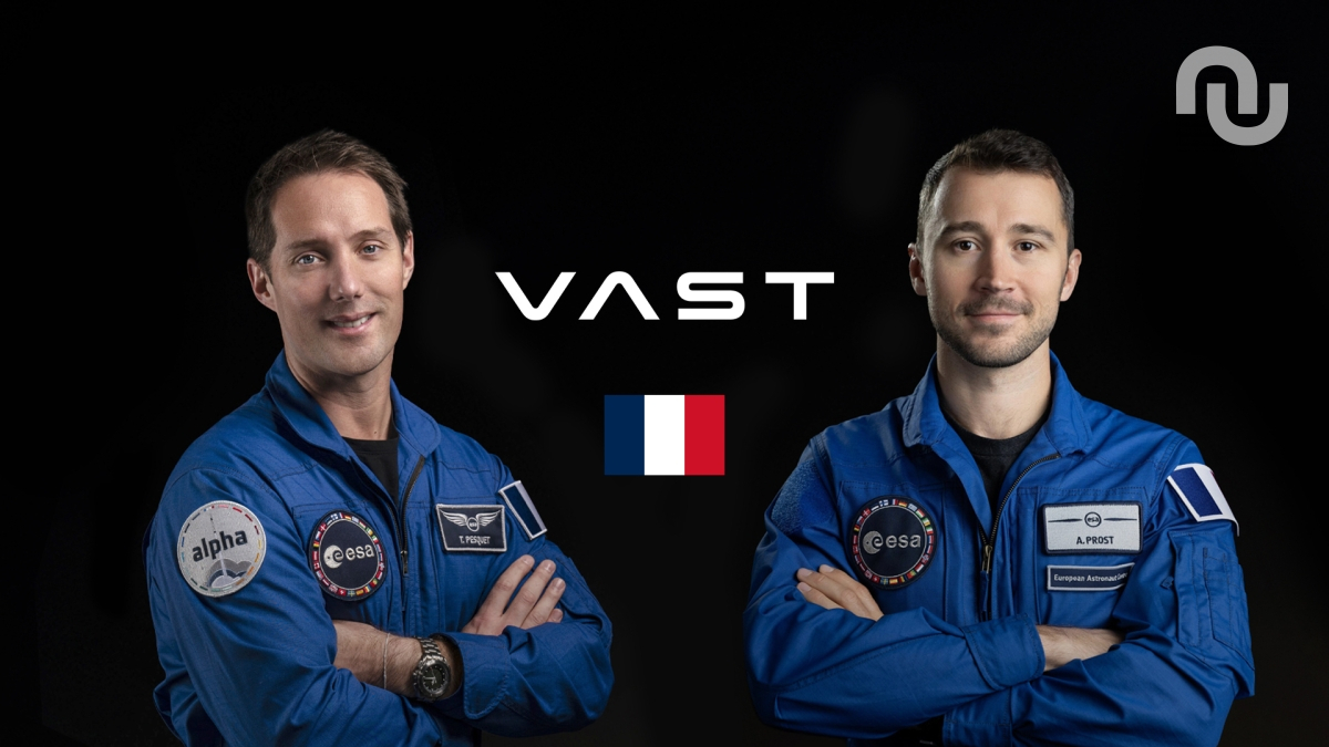 Thomas Pesquet et Arnaud Prost. Source : Vast/ESA Thomas Pesquet et Arnaud Prost. Source : Vast/ESA