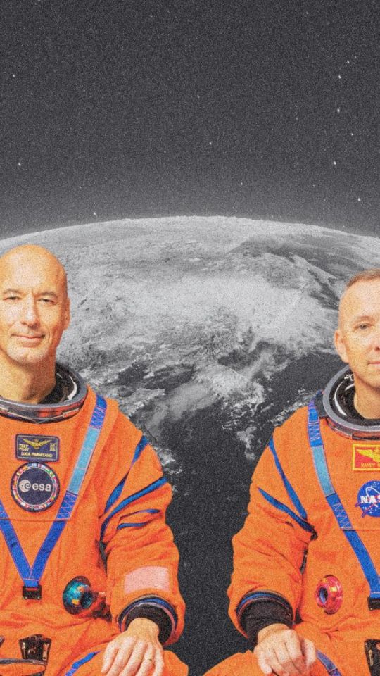 L'équipage d'Artémis III est exclusivement masculin. // Source : NASA/Bill Stafford ; montage Numerama avec Canva L'équipage d'Artémis III est exclusivement masculin. // Source : NASA/Bill Stafford ; montage Numerama avec Canva