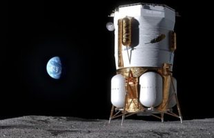 Blue Moon I, vue d'artiste. // Source : Blue Origin Blue Moon I, vue d'artiste. // Source : Blue Origin