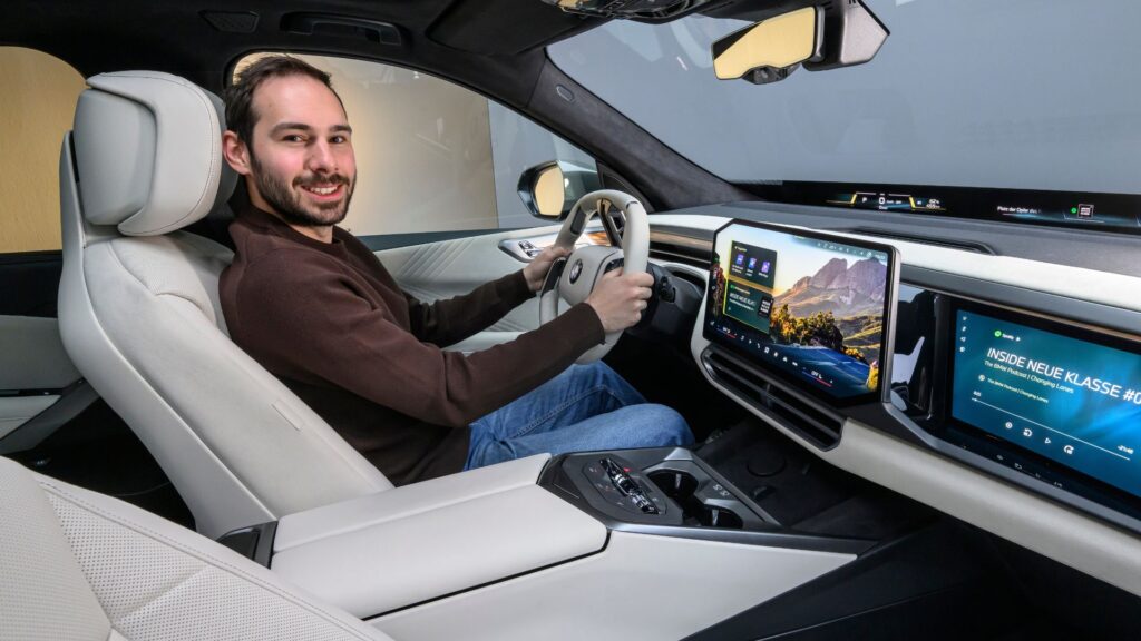 À bord du BMW iX5. // Source : BMW pour Numerama