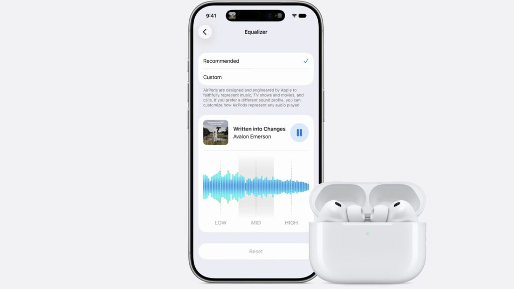 Un égaliseur pour les AirPods dans iOS 27 // Source : Apple Un égaliseur pour les AirPods dans iOS 27 // Source : Apple