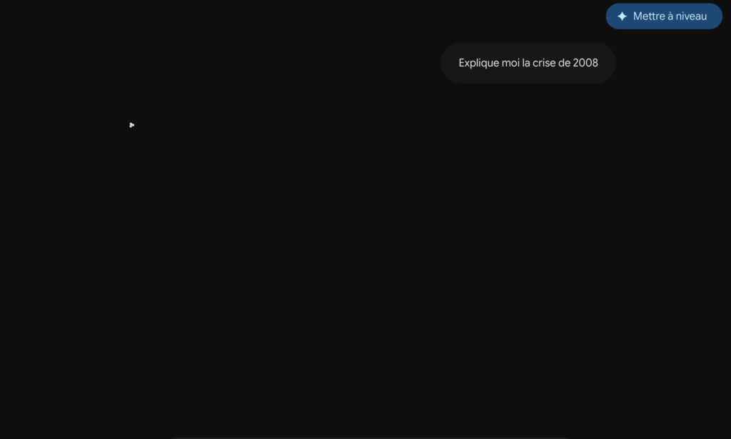 Les requêtes n'aboutissent pas et le chatbot reste muet. Codes d'erreur « 1099 » ou « 1076 » — des timeouts de connexion initiale — ou simple retour à l'écran de saisie : les symptômes varient, mais le résultat est le même. // Source : capture d'écran Numerama Les requêtes n'aboutissent pas et le chatbot reste muet. Codes d'erreur « 1099 » ou « 1076 » — des timeouts de connexion initiale — ou simple retour à l'écran de saisie : les symptômes varient, mais le résultat est le même. // Source : capture d'écran Numerama