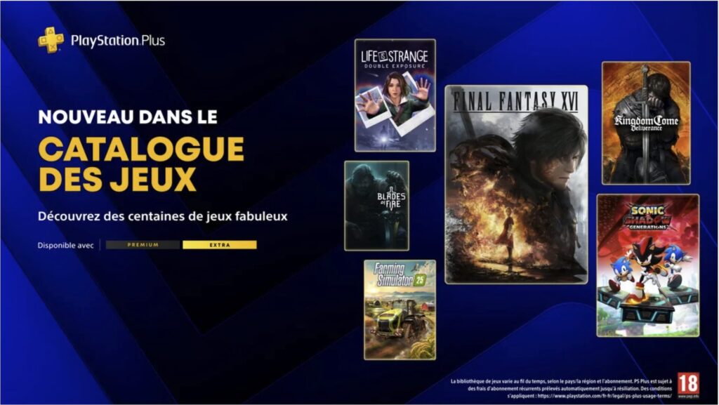 PlayStation Plus Extra et Premium en juin 2026 // Source : Sony