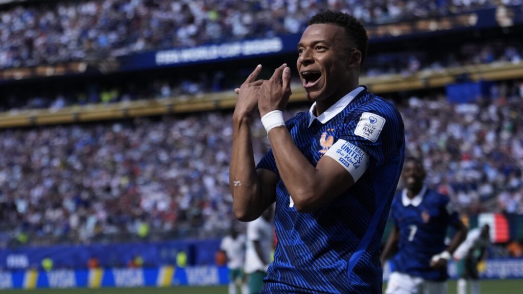 Kylian Mbappé, buteur avec l'Équipe de France face au Sénégal (Coupe du monde 2026) // Source : Compte X de l'Équipe de France