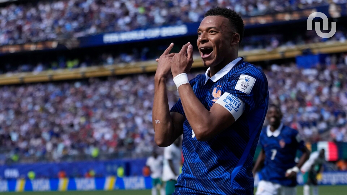 Kylian Mbappé, buteur avec l'Équipe de France face au Sénégal (Coupe du monde 2026) // Source : Compte X de l'Équipe de France Kylian Mbappé, buteur avec l'Équipe de France face au Sénégal (Coupe du monde 2026) // Source : Compte X de l'Équipe de France