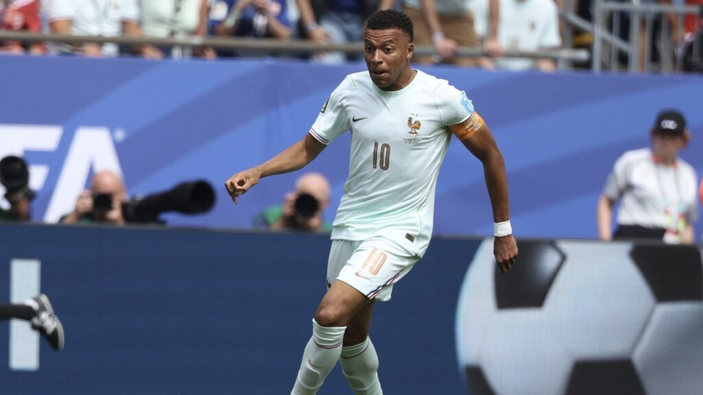 Kylian Mbappé avec l'équipe de France // Source : Compte X de l'Équipe de France Kylian Mbappé avec l'équipe de France // Source : Compte X de l'Équipe de France