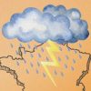 Orages en France. // Source : Montage Numerama avec Canva