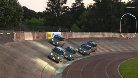 Course d'endurance en Citroën Ami. // Source : Capture live Sylvain Lyve - Twitch