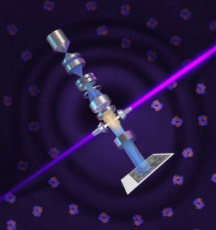 Laser amplifié par le système de miroirs. Source : UC Berkeley Laser amplifié par le système de miroirs. Source : UC Berkeley