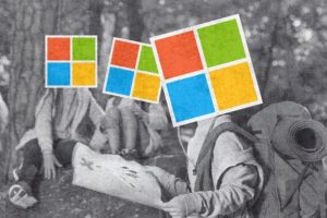 chasse aux vulnérabilités Microsoft // Source : montage Numerama