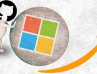Github pousse Microsoft // Source : montage Numerama