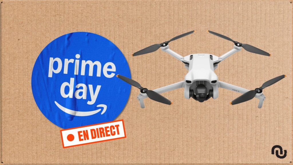 Drone DJI Mini 3 avec caméra // Source : Numerama Drone DJI Mini 3 avec caméra // Source : Numerama