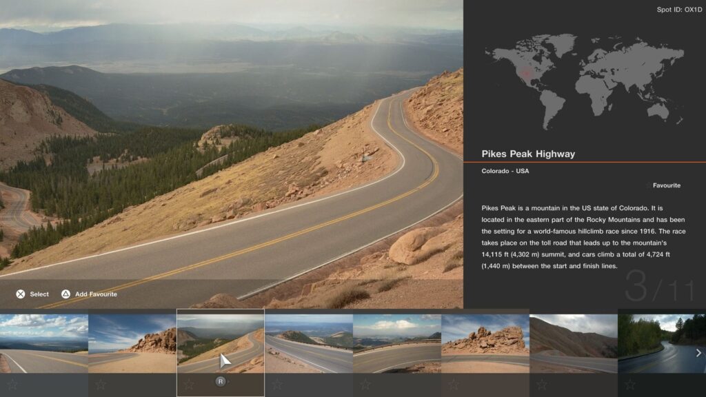 Pikes Peak arrive dans l'outil Scapes de Gran Turismo 7. // Source : Polyphony Digital Pikes Peak arrive dans l'outil Scapes de Gran Turismo 7. // Source : Polyphony Digital