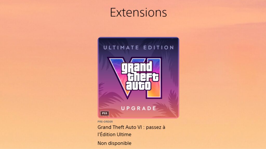 Mise à niveau vers l'édition Ultime sur le PlayStation Store