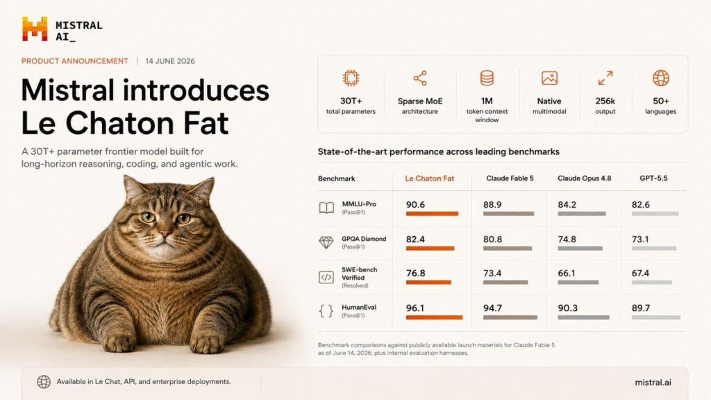 Faux benchmarks pour le mod&egrave;le Le Chaton Fat.
