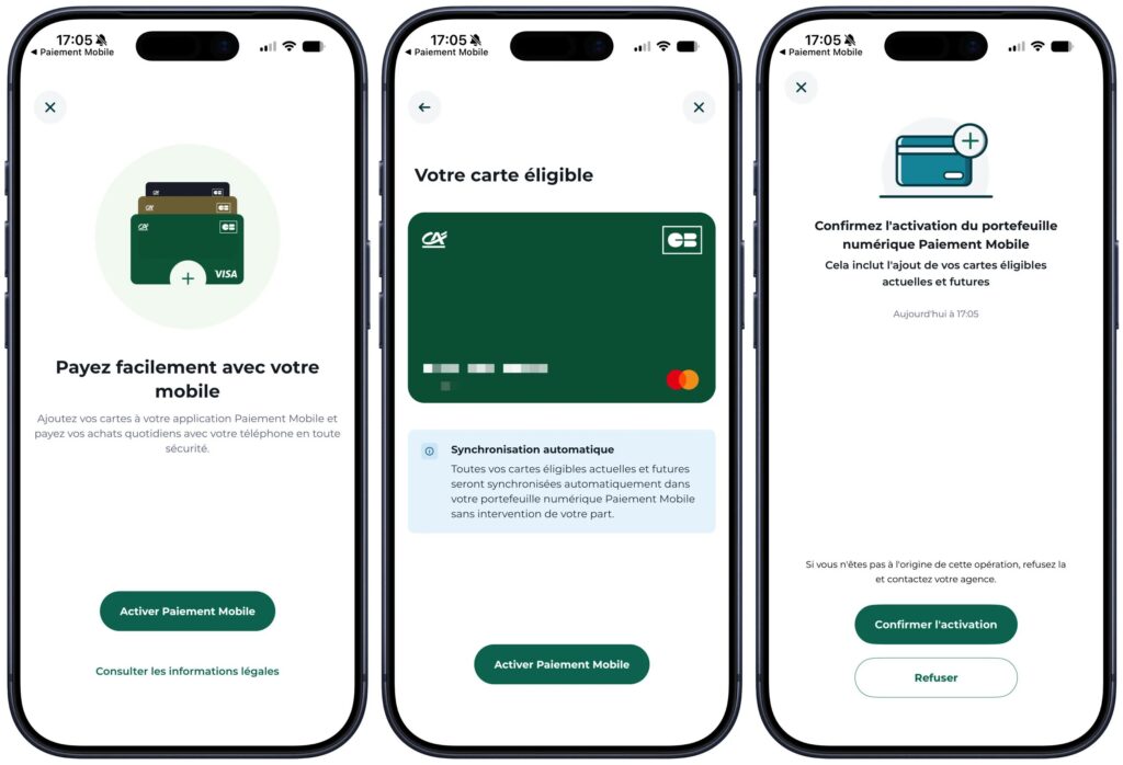 L'ajout d'une carte dans l'application Paiement Mobile du Crédit Agricole. L'ajout d'une carte dans l'application Paiement Mobile du Crédit Agricole.