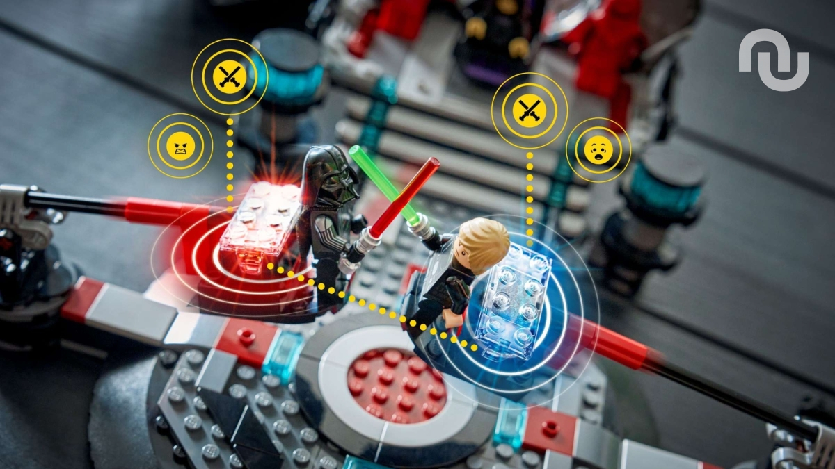 Lego duel dans la salle du trône et chasseur A-Wing // Source : Lego Lego duel dans la salle du trône et chasseur A-Wing // Source : Lego