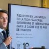 Emmanuel Macron lors de la réception VivaTech à l'Élysée. // Source : Numerama