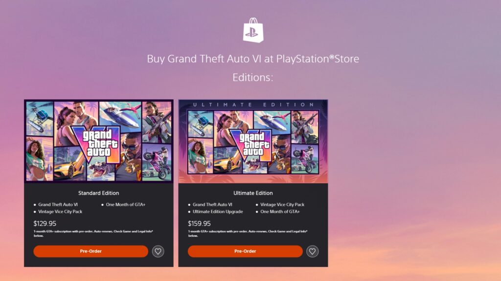 GTA 6 sur le PlayStation Store australien GTA 6 sur le PlayStation Store australien