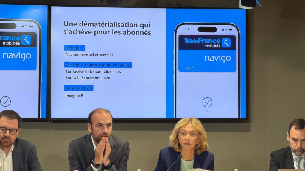 Val&eacute;rie P&eacute;cresse a annonc&eacute; un nouveau report pour le Navigo annuel et Imagin'R. // Source : Numerama