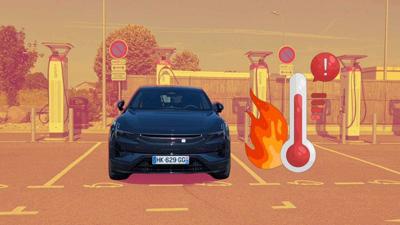 Canicule et voiture électrique : le problème des bornes de recharge en plein soleil