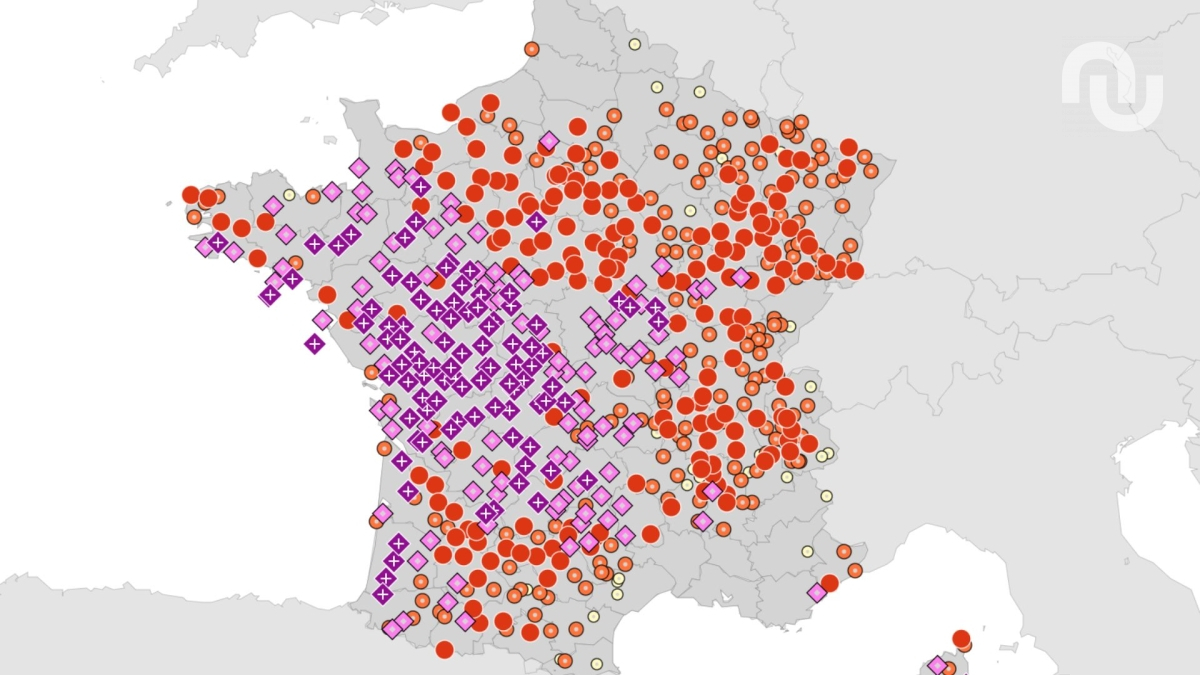 Le 22 juin à 20h, records de chaleur. // Source : Capture d'écran recordpy.fr Le 22 juin à 20h, records de chaleur. // Source : Capture d'écran recordpy.fr