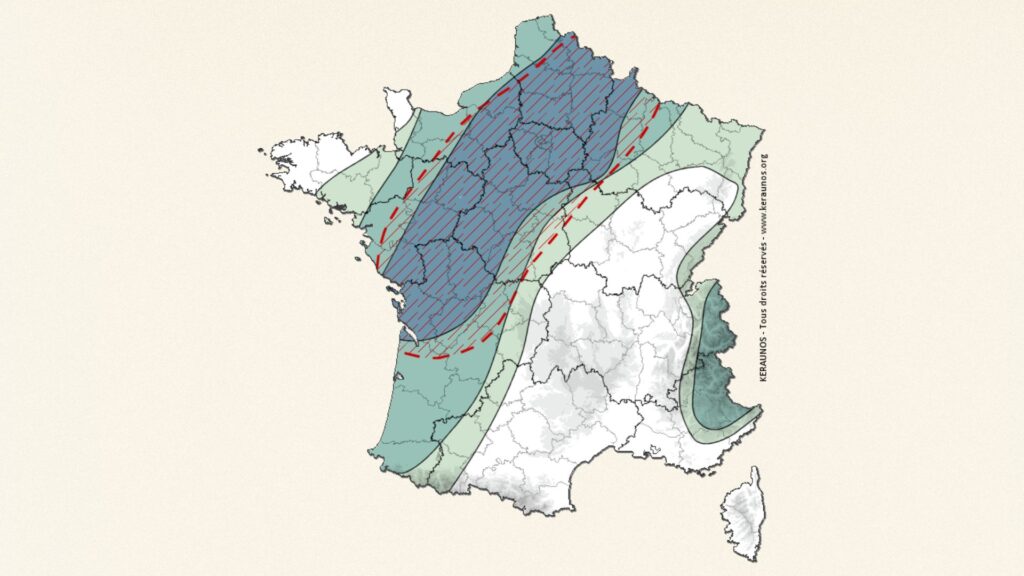 Prévisions pour le samedi 27 juin 2026. // Source : Keraunos (carte) ; montage Numerama