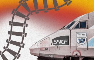 La canicule perturbe souvent les trains en France. // Source : Montage Numerama avec Canva La canicule perturbe souvent les trains en France. // Source : Montage Numerama avec Canva
