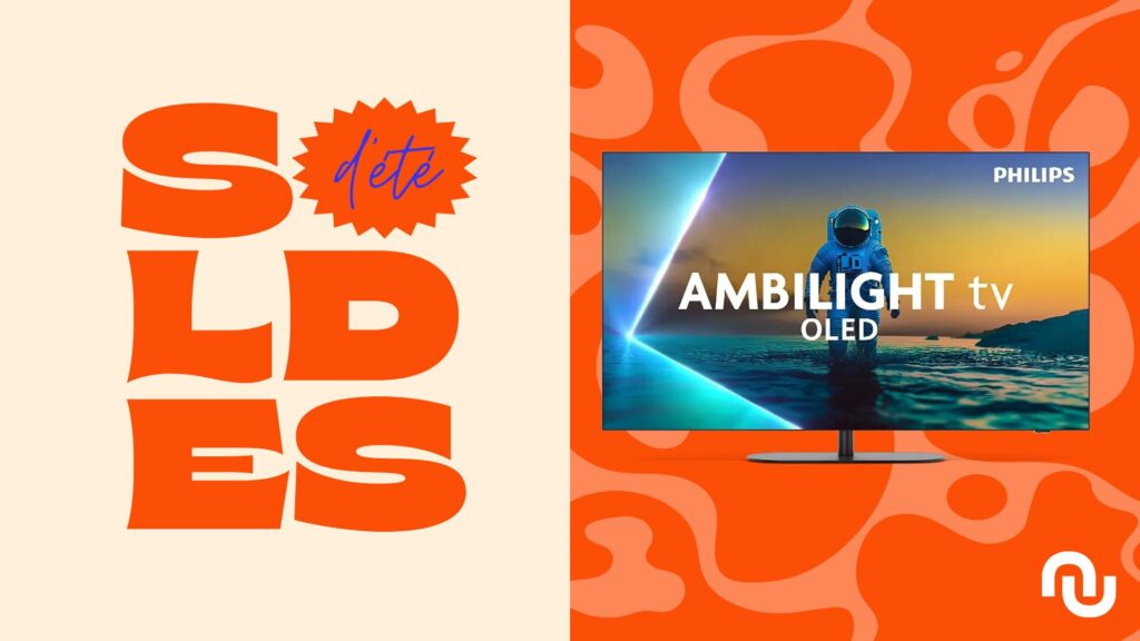 TV OLED Philips Ambilight 55OLED810  // Source : Numerama